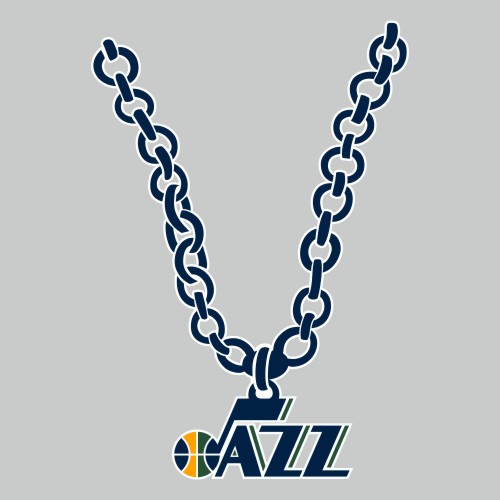 Utah Jazz Necklace logo cricut iron on